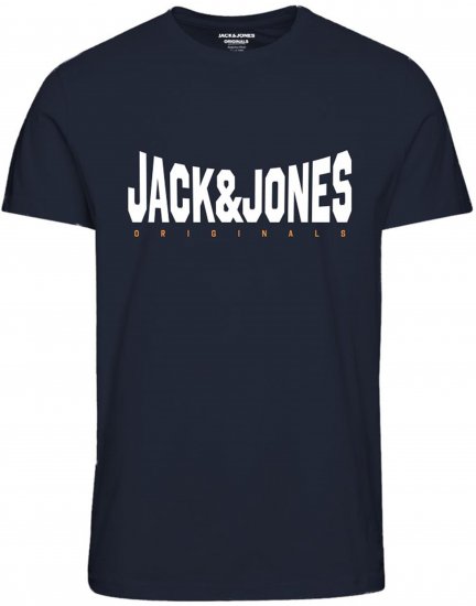 Jack & Jones Marque T-Shirt Navy - Majice Kratkih Rukava - Muške Majice Kratkih Rukava Veliki Brojevi 