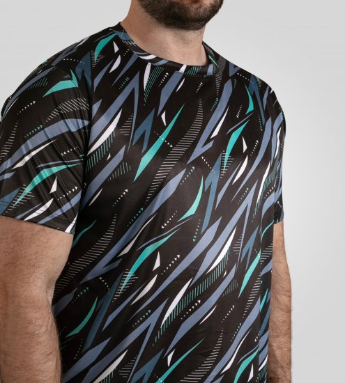 D555 Nottingham T-shirt Lightweight Black - Majice Kratkih Rukava - Muške Majice Kratkih Rukava Veliki Brojevi 