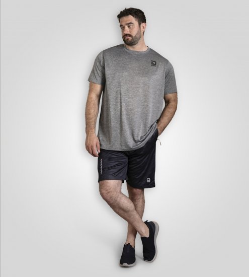 D555 Retford T-Shirt Lightweight Peach Finished Grey - Majice Kratkih Rukava - Muške Majice Kratkih Rukava Veliki Brojevi 