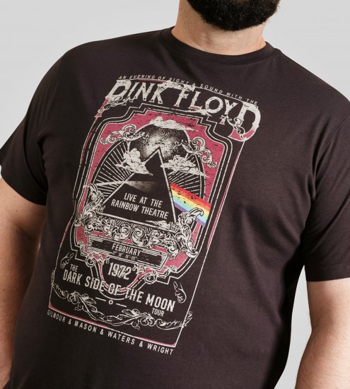 D555 Blackpool T-Shirt Official Pink Floyd Black - Majice Kratkih Rukava - Muške Majice Kratkih Rukava Veliki Brojevi 