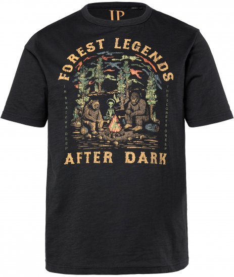 JP1880 T-Shirt Short Sleeve Forest Legends Black - Majice Kratkih Rukava - Muške Majice Kratkih Rukava Veliki Brojevi 
