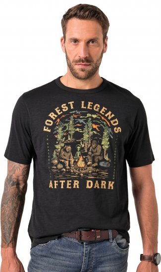 JP1880 T-Shirt Short Sleeve Forest Legends Black - Majice Kratkih Rukava - Muške Majice Kratkih Rukava Veliki Brojevi 
