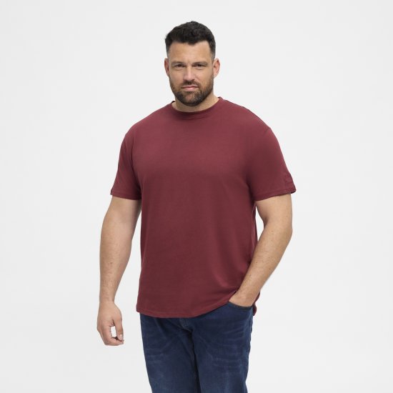North Latitude T-Shirt O-Neck Bordeaux TALL - TALL T-shirts - Majice za Visoke Muškarce