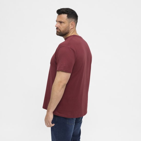 North Latitude T-Shirt O-Neck Bordeaux TALL - TALL T-shirts - Majice za Visoke Muškarce