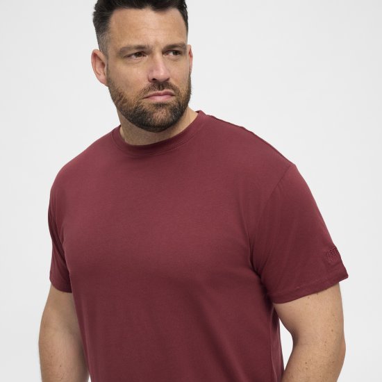 North Latitude T-Shirt O-Neck Bordeaux TALL - TALL T-shirts - Majice za Visoke Muškarce