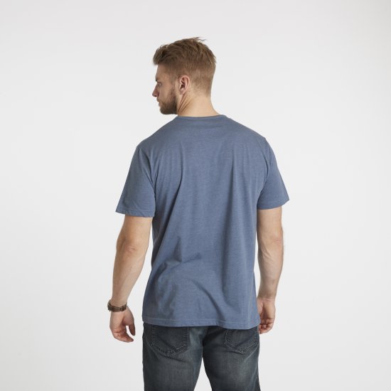 North Latitude Denim Printed T-Shirt Blue Melange TALL - TALL T-shirts - Majice za Visoke Muškarce