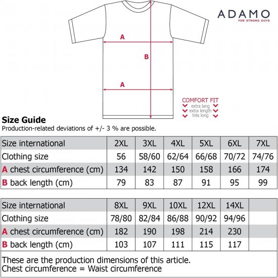 Adamo Motivshirt Comfort Fit College Grey - Majice Kratkih Rukava - Muške Majice Kratkih Rukava Veliki Brojevi 