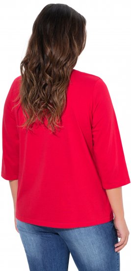 Ulla Popken City Name Graphic Tee Lychee - Tiskana majica za žene - 