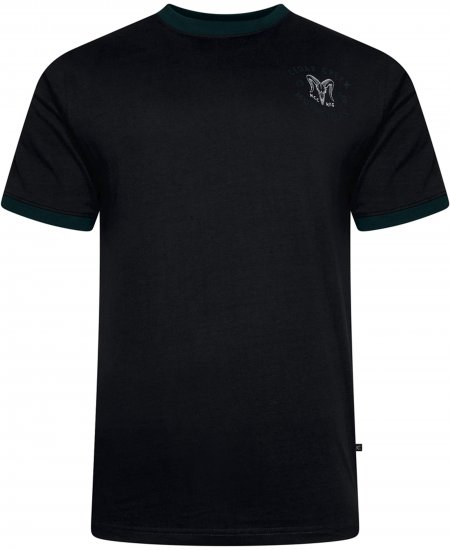 Kam Jeans 5793 Cedar Creek Reverse Print Tee Black - Majice Kratkih Rukava - Muške Majice Kratkih Rukava Veliki Brojevi 