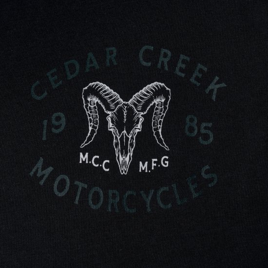 Kam Jeans 5793 Cedar Creek Reverse Print Tee Black - Majice Kratkih Rukava - Muške Majice Kratkih Rukava Veliki Brojevi 