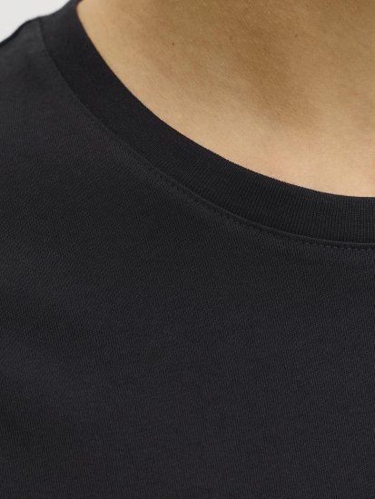 Jack & Jones Dover Denim O-Neck T-Shirt Black - Majice Kratkih Rukava - Muške Majice Kratkih Rukava Veliki Brojevi 