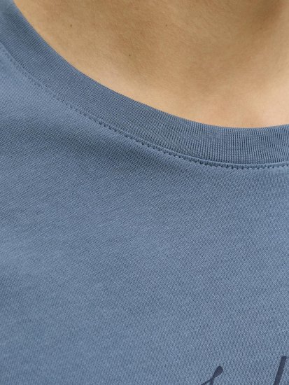 Jack & Jones Dover Denim O-Neck T-Shirt Grey - Majice Kratkih Rukava - Muške Majice Kratkih Rukava Veliki Brojevi 