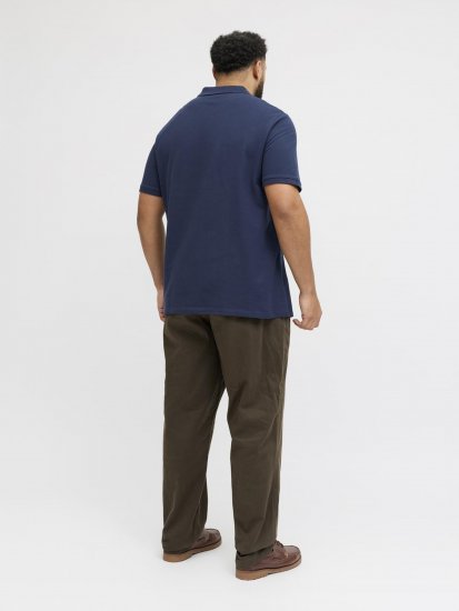 Jack & Jones College Logo Short Sleeve Polo Shirt Blue - Polo majice - Muške Polo Majice Veliki Brojevi