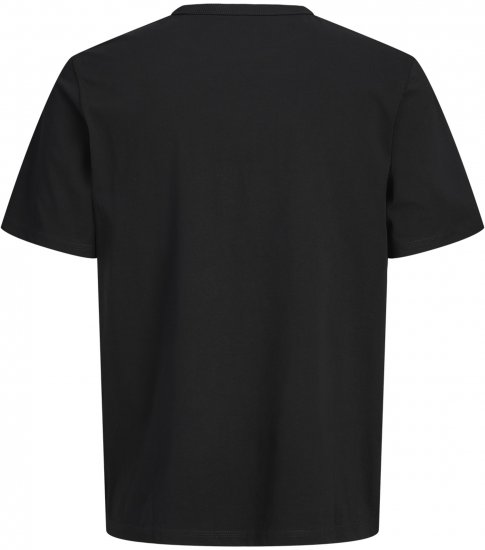 Jack & Jones College Logo Crew Neck T-Shirt Black - Majice Kratkih Rukava - Muške Majice Kratkih Rukava Veliki Brojevi 