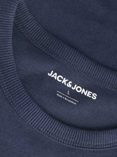 Jack & Jones College Logo Crew Neck T-Shirt Blue - Majice Kratkih Rukava - Muške Majice Kratkih Rukava Veliki Brojevi 