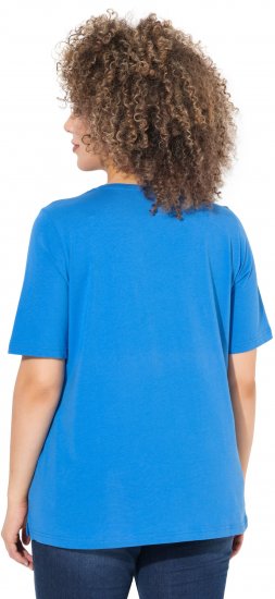 Ulla Popken Shell Picker Club Short Sleeve Graphic Tee Teal Blue - ODJEĆA ZA ŽENE 40-66 - 