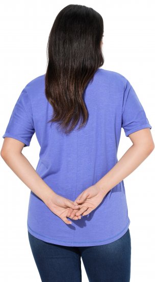 Ulla Popken Lady Of The Moon Short Sleeve Graphic Tee Lavender - Tiskana majica za žene - 