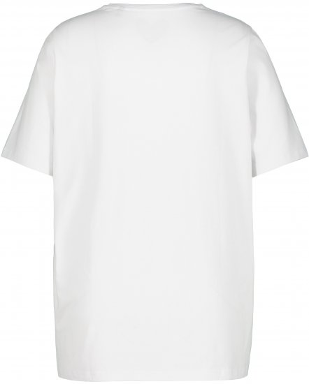 Ulla Popken Essential Round Neck Stretch Tee Snow White - Majice - 