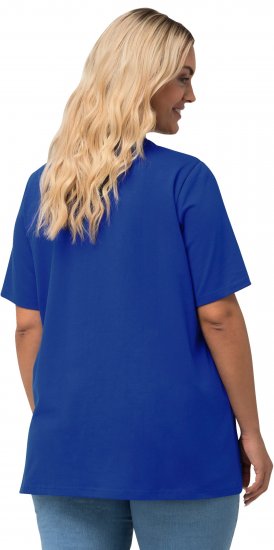 Ulla Popken Essential Square Neck Stretch Tee Cobalt Blue - Majice - 