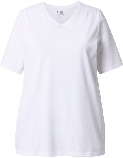 Ulla Popken Eco Cotton Basic T-Shirt 2-Pack Green/White - Majice - 