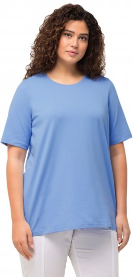 Ulla Popken Essential Round Neck Stretch Tee Cloud Blue - Majice - 