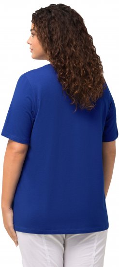 Ulla Popken Essential Round Neck Stretch Tee Cobalt Blue - Majice - 