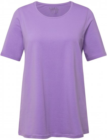 Ulla Popken Essential Round Neck Stretch Tee Pale Lilac - Majice - 