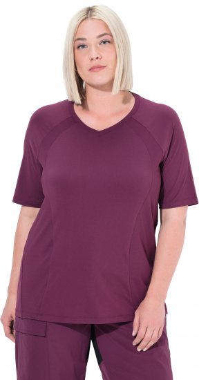 Ulla Popken Quick-Drying Short Sleeve T-Shirt Dark Cherry - Majice - 