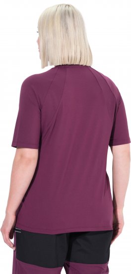Ulla Popken Quick-Drying Short Sleeve T-Shirt Dark Cherry - Majice - 