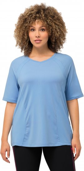 Ulla Popken Quick-Drying Short Sleeve T-Shirt Pale Blue - Majice - 