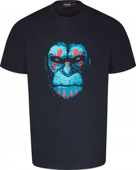 Espionage T415 Chimp Printed T-Shirt Navy - Majice kratkih rukava s printom - 