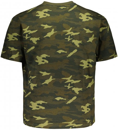 Big Bones X2175 Camo T-Shirt Green - Majice Kratkih Rukava - Muške Majice Kratkih Rukava Veliki Brojevi 