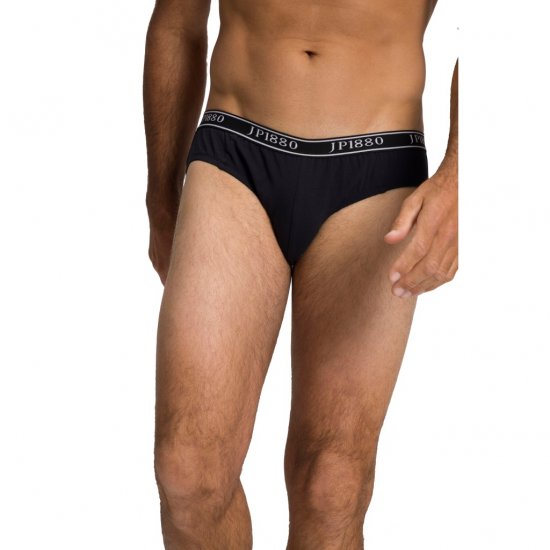 JP1880 Briefs Stretch Cotton 2-Pack Black - Donje rublje & kupaće hlače - muške donje rublje veliki brojevi