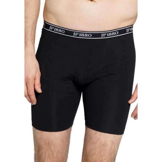 JP1880 Boxers Flexnamic OEKO-TEX Long Black - Donje rublje & kupaće hlače - muške donje rublje veliki brojevi