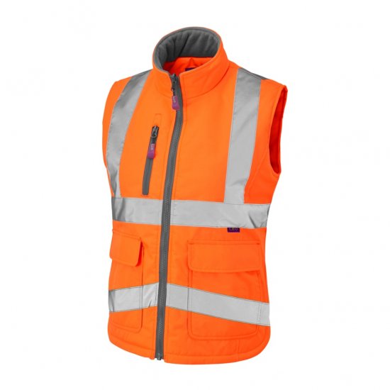 Leo Sandymere EcoViz Women's Bodywarmer Orange - Radna odjeća - 