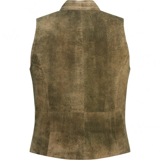 JP1880 Vest Goat Suede Traditional Moss Green - Svečana odjeća - Svečana i blagdanska odjeća – Slavite elegantno i udobno