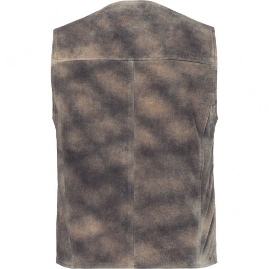 JP1880 Vest Traditional Cowhide Graphite Grey - Trachten & Oktoberfest - Oktoberfest kostimi u velikim veličinama (Trachten)