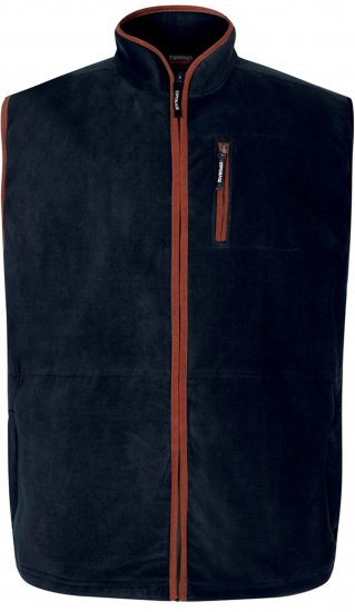 Espionage FL047 Microfleece Gilet Navy - Prsluci - Prsluci u velikim veličinama