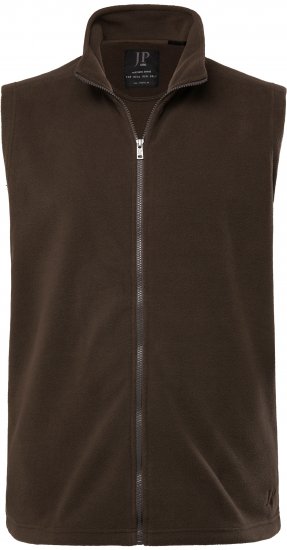 JP1880 Fleece Vest Stand-up Collar Brown - Jakne - Muške Jakne Veliki Brojevi
