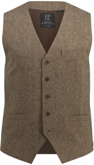 JP1880 Vest Tweed Wool Blend Traditional Light Brown - Svečana odjeća - Svečana i blagdanska odjeća – Slavite elegantno i udobno
