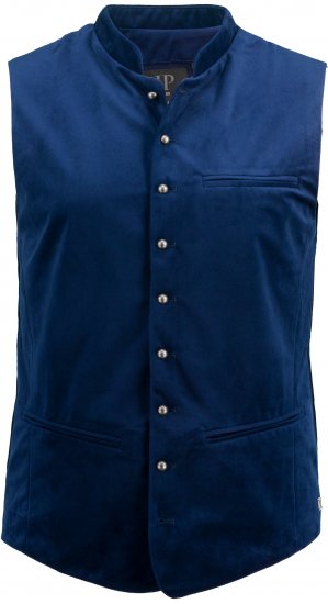 JP1880 Velvet Vest Traditional Blue - Svečana odjeća - Svečana i blagdanska odjeća – Slavite elegantno i udobno