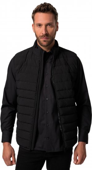 JP1880 Quilted Gilet Stand-Up Collar Black - Jakne - Muške Jakne Veliki Brojevi