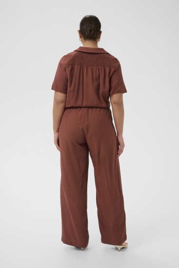 Kaffe Curve Emilia Wide Pants Henna Brown - Hlače - 