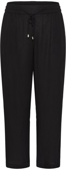 Kaffe Curve Mille Wide Pants Black Deep - Hlače od tkanine - 