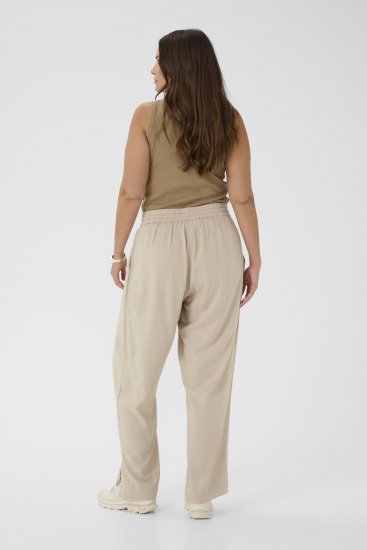 Kaffe Curve Mille Wide Pants Feather Grey - Hlače od tkanine - 