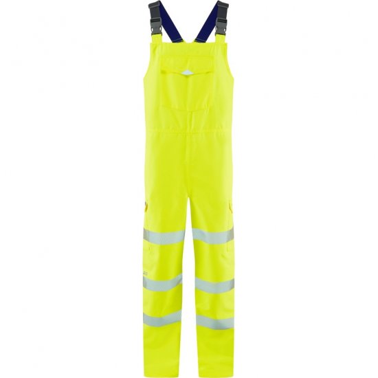 Leo Northam Ecoviz 15K Performance+ Bib & Brace Hi-Vis Yellow - Radna odjeća - Radna Odjeća Veliki Brojevi