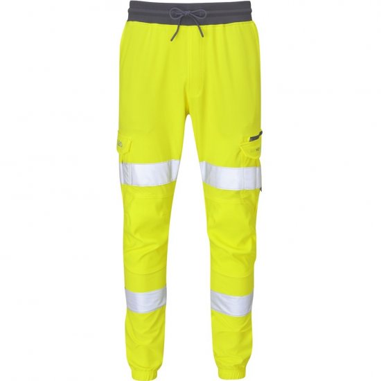 Leo Hawkridge Ecoviz High Performance 4X Stretch Trouser Hi-Vis Yellow - Radna odjeća - Radna Odjeća Veliki Brojevi