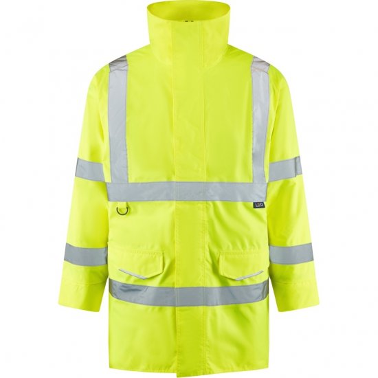 Leo Tawstock EcoViz 4K Baffle Lined Anorak Hi-Vis Yellow - Radna odjeća - Radna Odjeća Veliki Brojevi