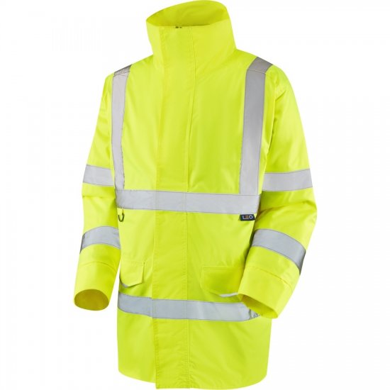 Leo Tawstock EcoViz 4K Baffle Lined Anorak Hi-Vis Yellow - Radna odjeća - Radna Odjeća Veliki Brojevi