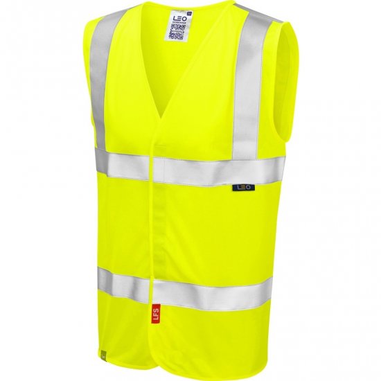 Leo Milford Ecoviz Lfs Waistcoat Hi-Vis Yellow - Radna odjeća - Radna Odjeća Veliki Brojevi